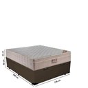 Ver imagem 6 de Cama Baú Casal Sintético + Colchão Casal Ortobom Airtech Molas Springpocket (65x138x188) Marrom
