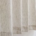 Ver imagem 4 de Cortina de Cozinha Bege 2,00 X 1,20m com Alça Linho Artesanal Translúcido Rústico sem Forro