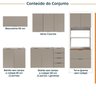 Cozinha Modulada 5 Peças sem Tampo sem Rodapé Ipanema CabeCasa MadeiraOriginals - 3