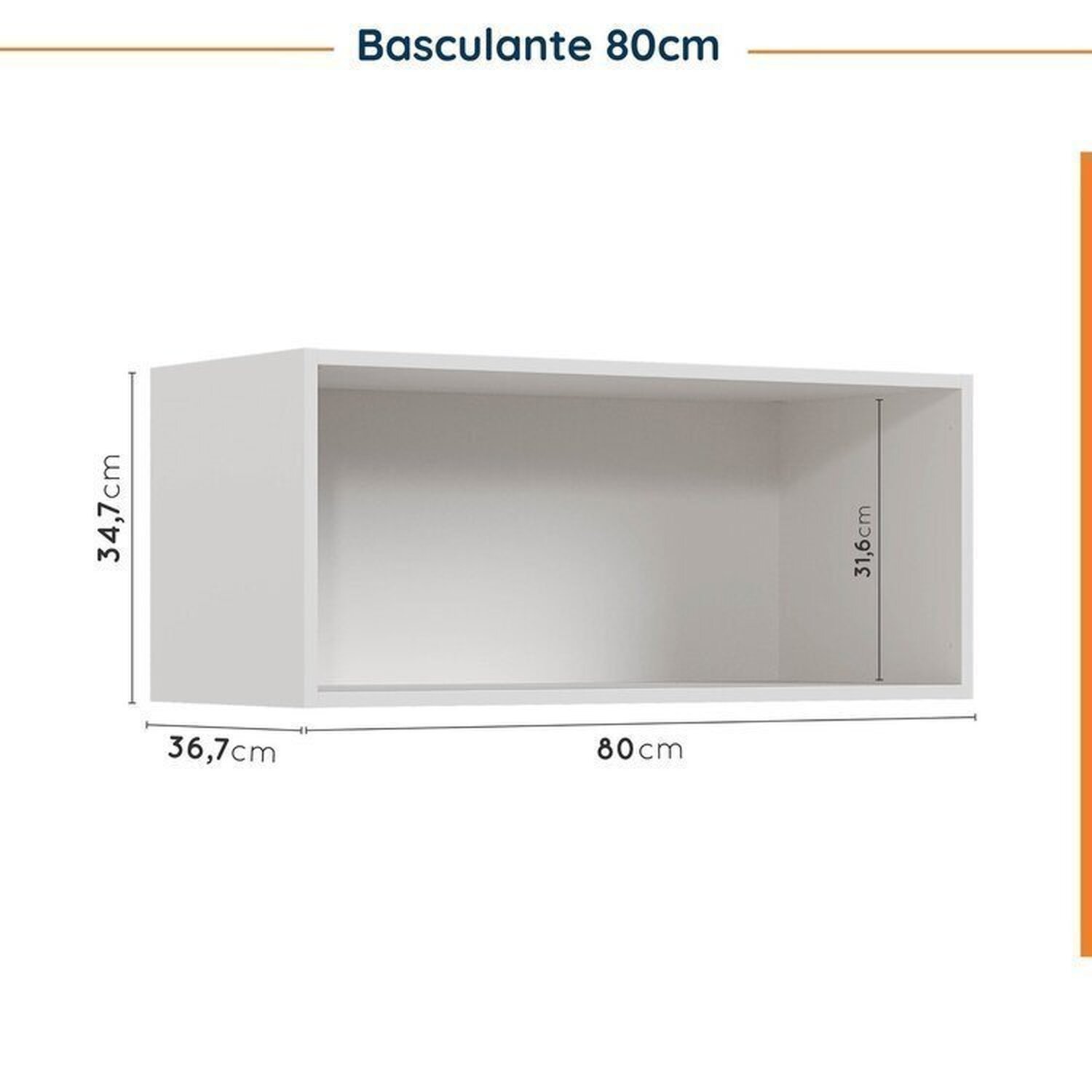 Cozinha Modulada 5 Peças sem Tampo sem Rodapé Ipanema CabeCasa MadeiraMadeira - 14