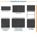 Ver imagem 3 de Cozinha Modulada 5 Peças com Tampo com Rodapé Ipanema CabeCasa MadeiraOriginals
