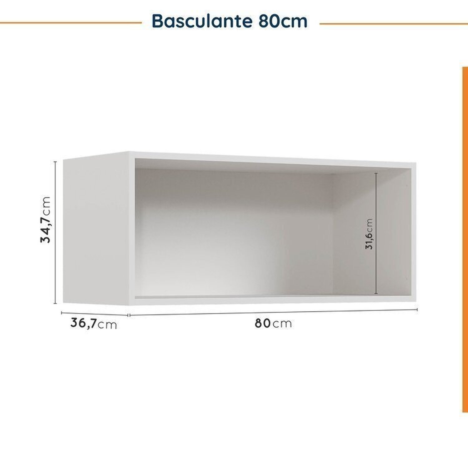 Cozinha Modulada 5 Peças sem Tampo sem Rodapé Ipanema CabeCasa MadeiraMadeira - 14