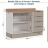 Cozinha Modulada 5 Peças com Tampo com Rodapé Ipanema CabeCasa MadeiraOriginals - 16