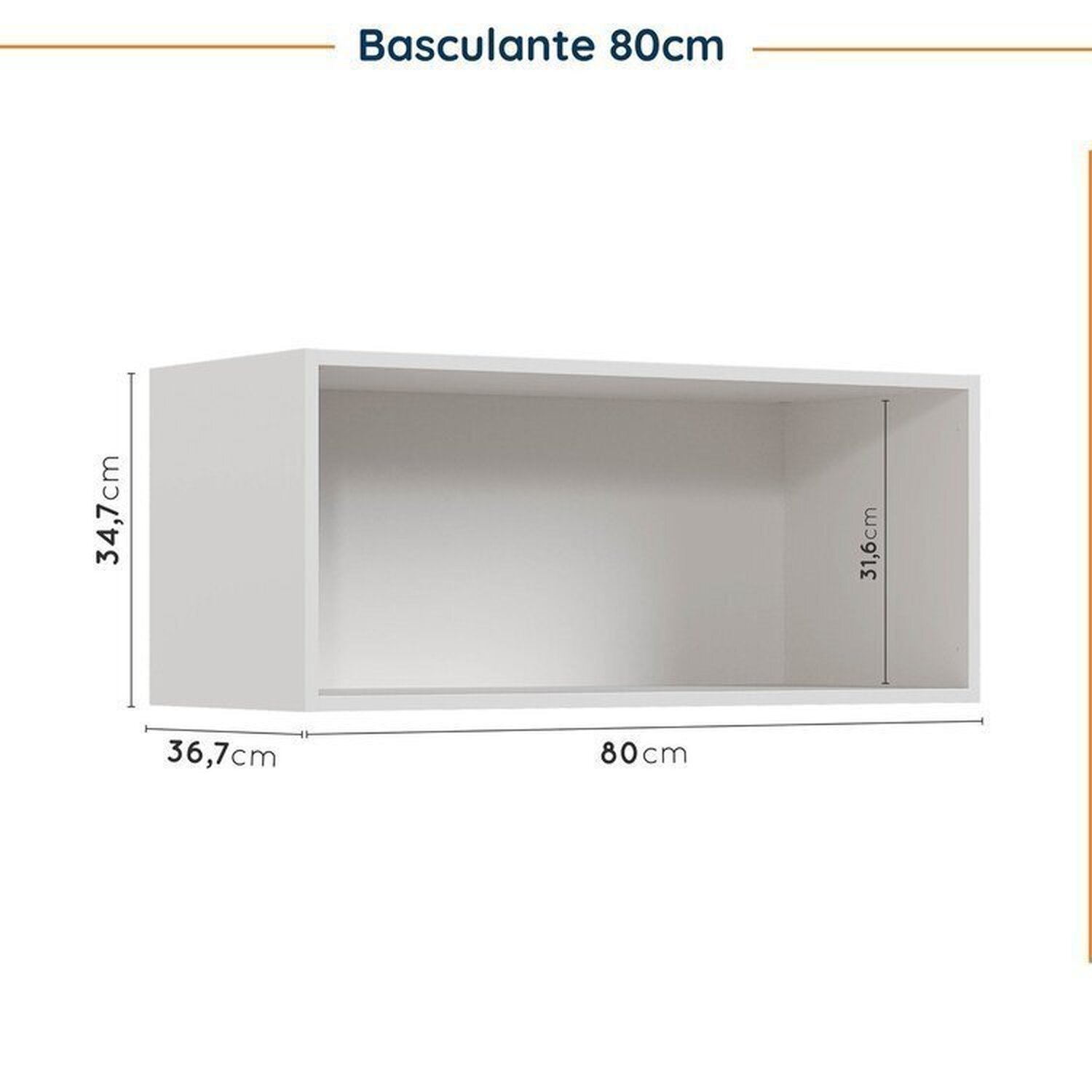 Cozinha Modulada 5 Peças com Tampo com Rodapé Ipanema CabeCasa MadeiraMadeira - 14