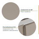 Ver imagem 5 de Cozinha Planejada 5 Peças com Tampo com Rodapé Ipanema CabeCasa MadeiraOriginals Marrom/Fendi Trama/a