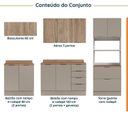 Ver imagem 3 de Cozinha Modulada 5 Peças com Tampo com Rodapé Ipanema CabeCasa MadeiraOriginals