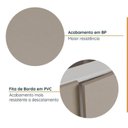 Ver imagem 5 de Cozinha Modulada 5 Peças com Tampo com Rodapé Ipanema CabeCasa MadeiraOriginals Marrom/Fendi Trama/a