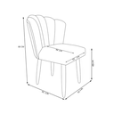 Ver imagem 5 de Kit 6 Cadeiras Sala de Jantar Estofada Reforçada Pétala Suede - Twdecora