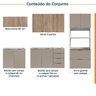 Cozinha Modulada 5 Peças sem Tampo sem Rodapé Ipanema CabeCasa MadeiraOriginals - 3