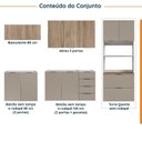Ver imagem 3 de Cozinha Modulada 5 Peças sem Tampo sem Rodapé Ipanema CabeCasa MadeiraOriginals