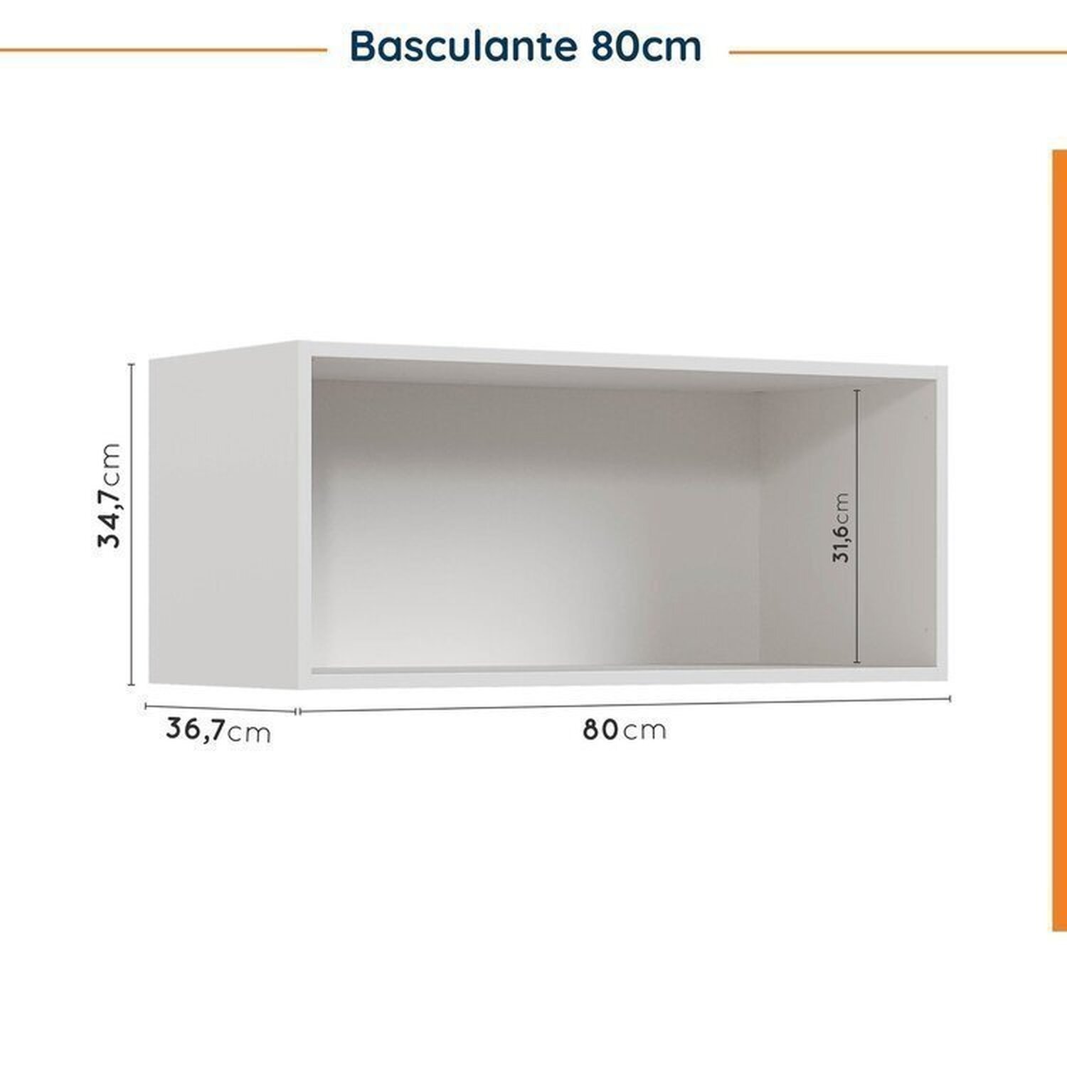 Cozinha Modulada 5 Peças sem Tampo sem Rodapé Ipanema CabeCasa MadeiraMadeira - 14