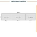 Ver imagem 2 de Cozinha Modulada 5 Peças sem Tampo sem Rodapé Ipanema CabeCasa MadeiraOriginals Marrom/Fendi Trama/a