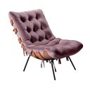 Ver imagem 2 de Poltrona Base Fixa para Sala de Estar Costela Roxo