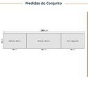 Ver imagem 2 de Cozinha Modulada 5 Peças com Tampo com Rodapé Ipanema CabeCasa MadeiraOriginals Marrom/Grafite Trama