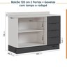 Cozinha Modulada 5 Peças com Tampo com Rodapé Ipanema CabeCasa MadeiraOriginals - 16
