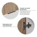 Ver imagem 6 de Cozinha Modulada 5 Peças com Tampo com Rodapé Ipanema CabeCasa MadeiraOriginals Marrom/Grafite Trama