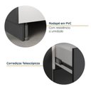 Ver imagem 7 de Cozinha Modulada 5 Peças com Tampo com Rodapé Ipanema CabeCasa MadeiraOriginals Marrom/Grafite Trama