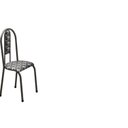 Ver imagem 5 de Conjunto Mesa Tubular com 4 Cadeiras Berlim Prata/Matelado/Branco Preto Ocre