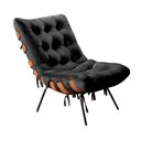 Ver imagem 2 de Poltrona Base Fixa para Sala de Estar Costela