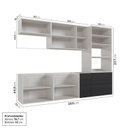 Ver imagem 4 de Cozinha Modulada 5 Peças sem Tampo sem Rodapé Ipanema CabeCasa MadeiraOriginals Marrom/Grafite Trama