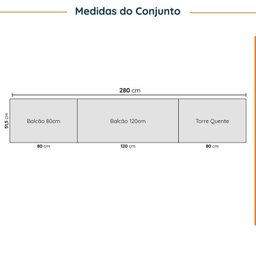 Cozinha Modulada 5 Peças sem Tampo sem Rodapé Ipanema CabeCasa MadeiraMadeira - 2