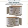Cozinha Modulada 4 Peças com Tampo com Rodapé 2 Aéreos e 2 Balcões Ipanema CabeCasa MadeiraOriginals - 16