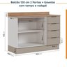 Cozinha Modulada 4 Peças com Tampo com Rodapé 2 Aéreos e 2 Balcões Ipanema CabeCasa MadeiraOriginals - 15