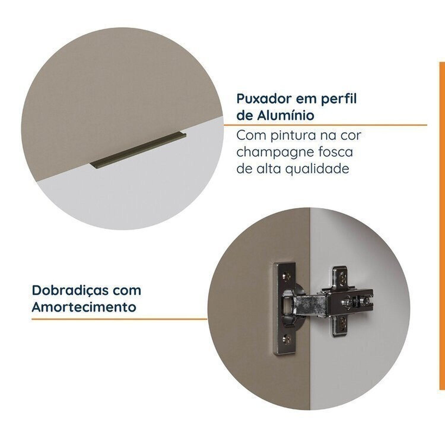 Cozinha Modulada 4 Peças com Tampo com Rodapé 2 Aéreos e 2 Balcões Ipanema CabeCasa MadeiraMadeira - 6