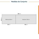 Ver imagem 2 de Cozinha Planejada 4 Peças sem Tampo sem Rodapé 2 Aéreos e 2 Balcões Ipanema CabeCasa MadeiraOriginals Marrom/Fendi Trama