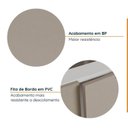 Ver imagem 5 de Cozinha Planejada 4 Peças sem Tampo sem Rodapé 2 Aéreos e 2 Balcões Ipanema CabeCasa MadeiraOriginals Marrom/Fendi Trama