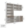 Cozinha Modulada 4 Peças sem Tampo sem Rodapé 2 Aéreos e 2 Balcões Ipanema CabeCasa MadeiraOriginals - 4