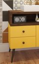 Ver imagem 3 de Conjunto de Banheiro Retrô Tebas 0,80cm Ameixa/amarelo