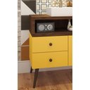 Ver imagem 3 de Conjunto de Banheiro Retrô Tebas 0,80cm Ameixa/amarelo