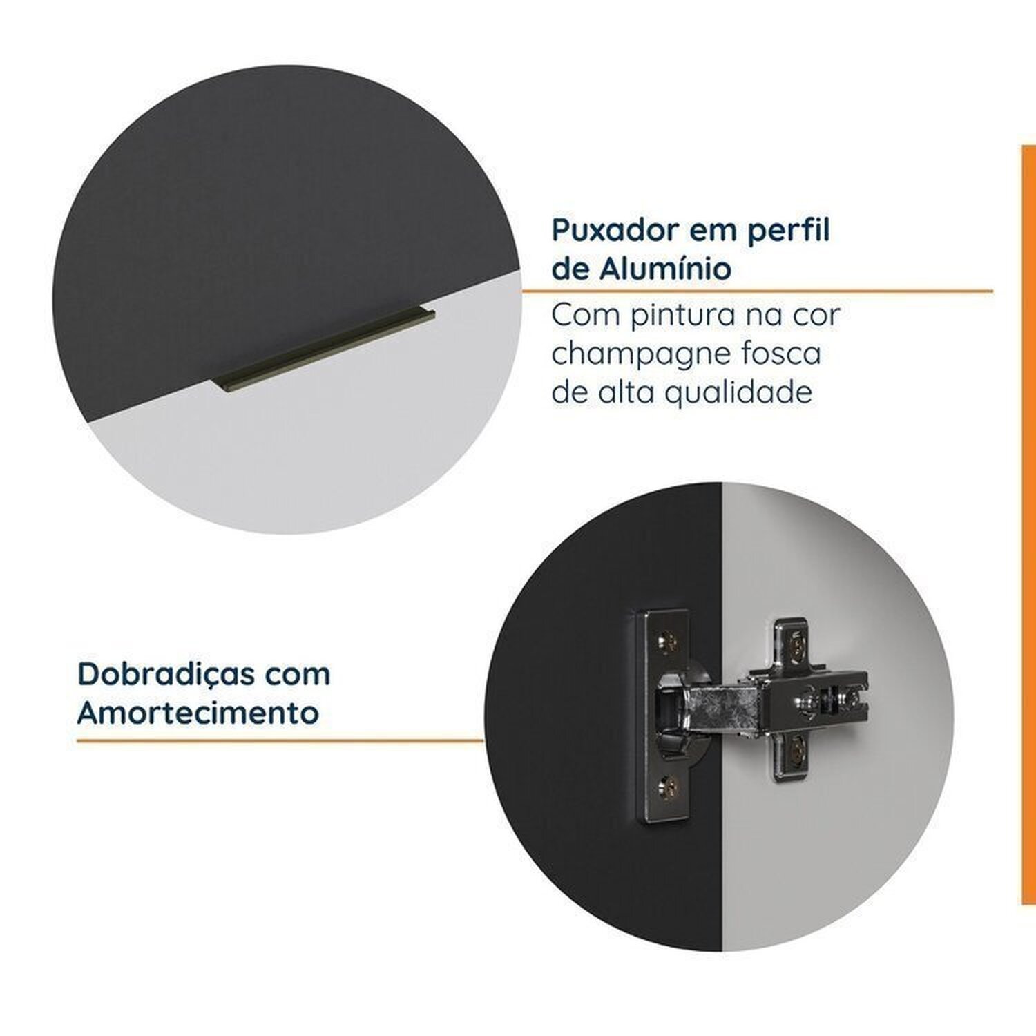 Cozinha Modulada 4 Peças com Tampo com Rodapé 2 Aéreos e 2 Balcões Ipanema CabeCasa MadeiraMadeira - 6