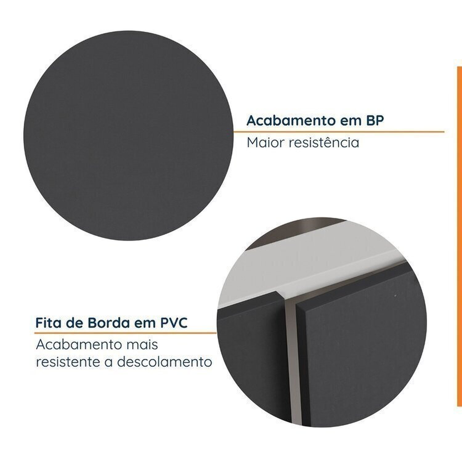 Cozinha Modulada 4 Peças com Tampo com Rodapé 2 Aéreos e 2 Balcões Ipanema CabeCasa MadeiraMadeira - 5