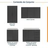 Cozinha Modulada 4 Peças com Tampo com Rodapé 2 Aéreos e 2 Balcões Ipanema CabeCasa MadeiraOriginals - 3