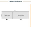 Ver imagem 2 de Cozinha Modulada 4 Peças sem Tampo sem Rodapé 2 Aéreos e 2 Balcões Ipanema CabeCasa MadeiraOriginals