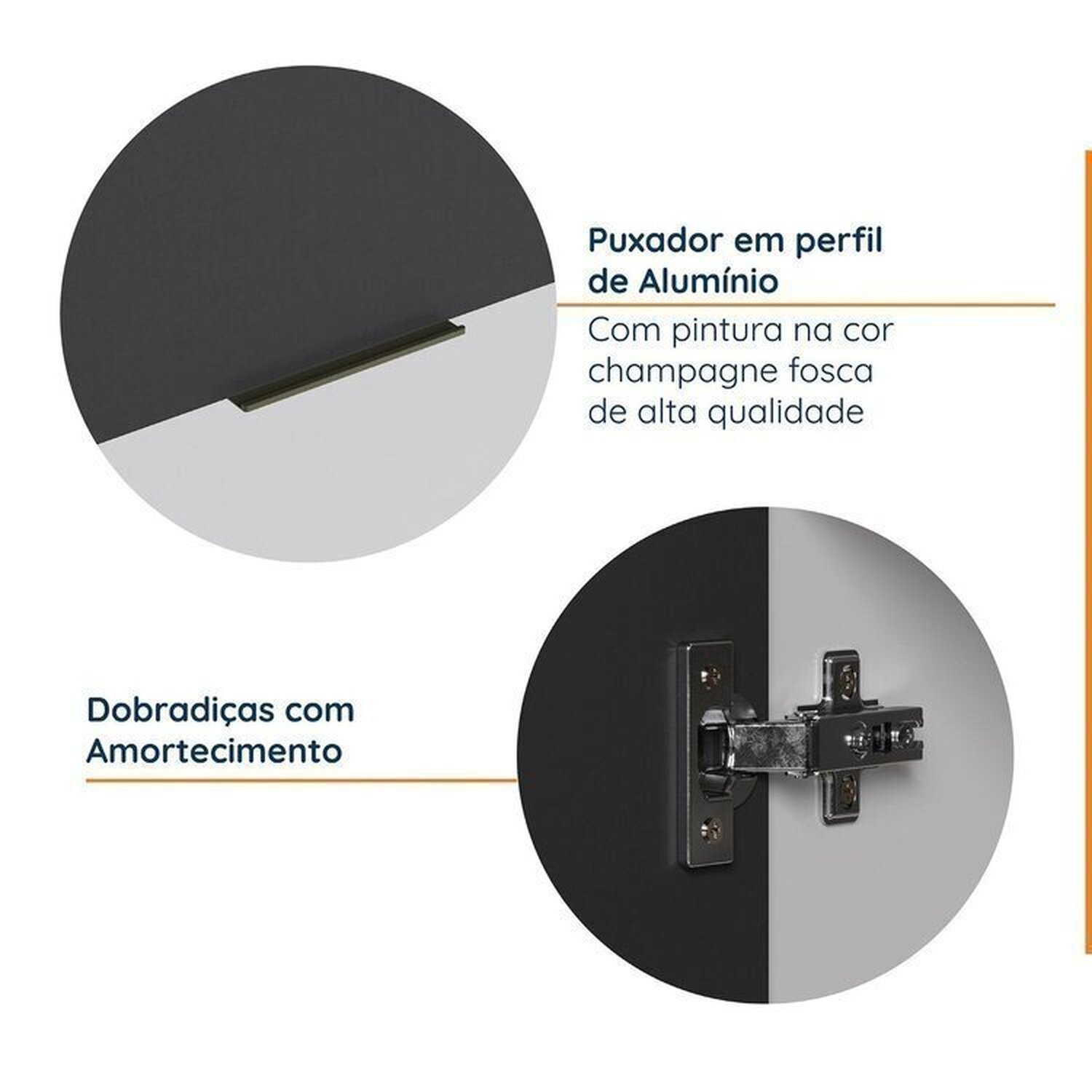 Cozinha Modulada 4 Peças sem Tampo sem Rodapé 2 Aéreos e 2 Balcões Ipanema CabeCasa MadeiraMadeira - 6