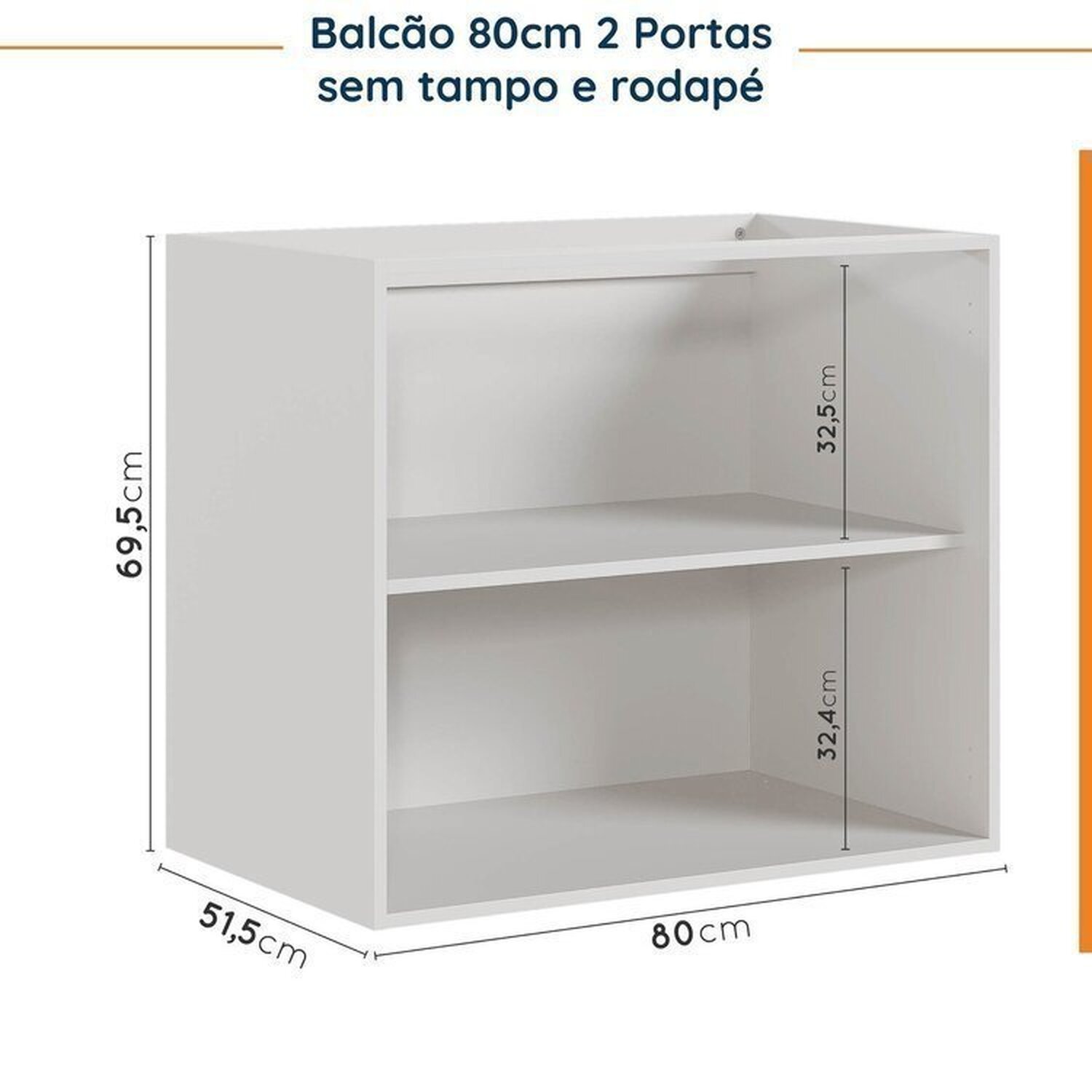 Cozinha Modulada 4 Peças sem Tampo sem Rodapé 2 Aéreos e 2 Balcões Ipanema CabeCasa MadeiraMadeira - 14