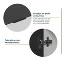 Ver imagem 6 de Cozinha Modulada 4 Peças sem Tampo sem Rodapé 2 Aéreos e 2 Balcões Ipanema CabeCasa MadeiraOriginals Cinza/Grafite Trama