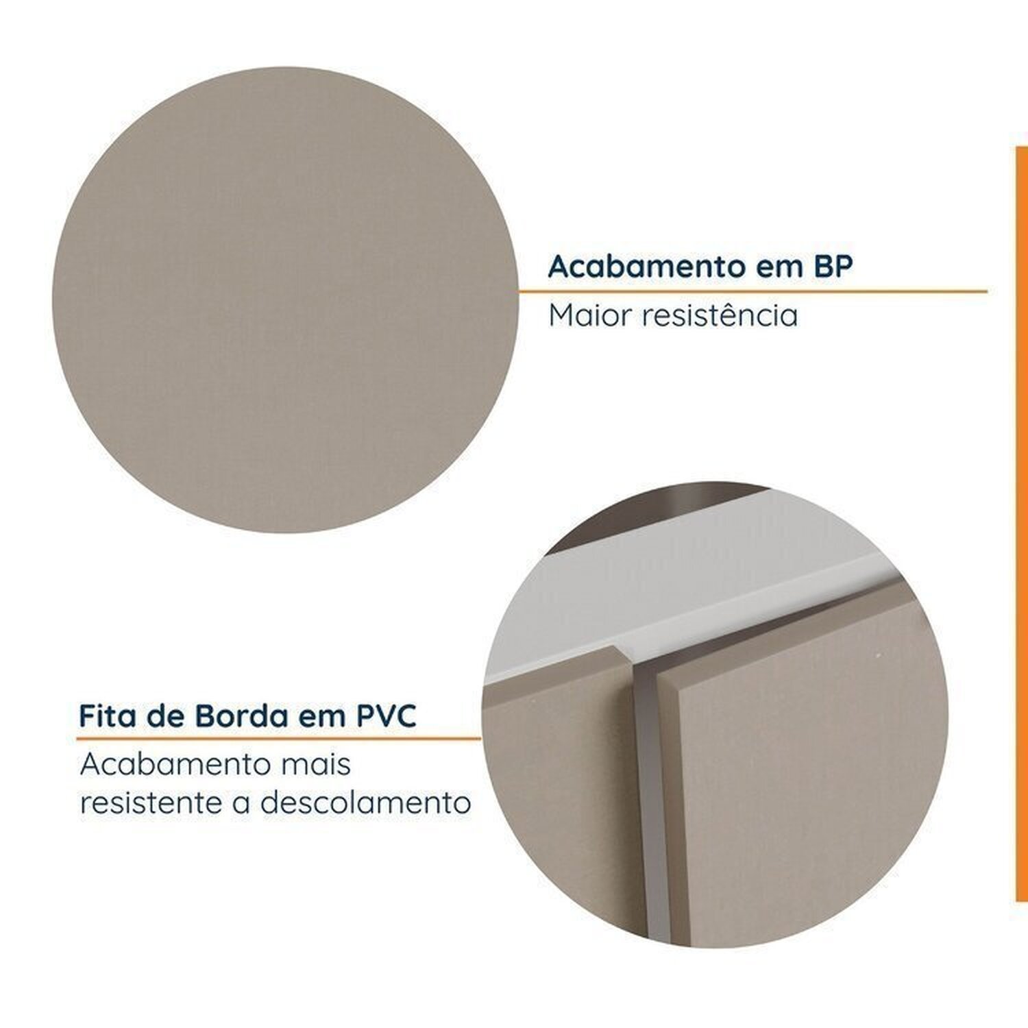 Cozinha Modulada 4 Peças com Tampo com Rodapé 2 Aéreos e 2 Balcões Ipanema CabeCasa MadeiraMadeira - 5