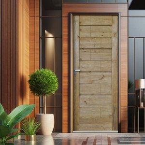 Folha de Porta de Madeira Ekos 210x82cm Uniportas