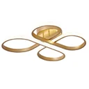 Ver imagem 1 de Plafon Moderno Dourado 44cm Led 40w 3 em 1 Bivolt - Nitrolux