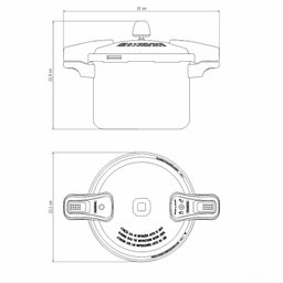 Panela de Pressão Tramontina Torino Cerâmico Vermelho Framboesa 20 Cm 4,5 L Tramontina - 7