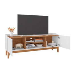 Rack Sala Ravena para TV até 55 Polegadas c/ Pés de Madeira - 3