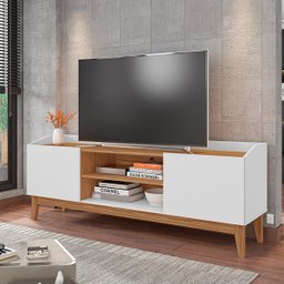 Rack Sala Ravena para TV até 55 Polegadas c/ Pés de Madeira - 1