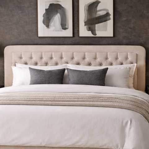 Cabeceira P/ Cama King Moderna Captonê Estofada Suede 213cm