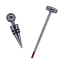 Ver imagem 3 de Kit Porta Vinho 5PCS Inox e Caixa de Madeira Unyhome 536T