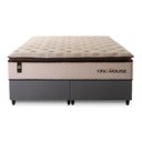 Ver mais imagens de Conjunto Cama Box Super King c/ Molas Ensacadas Quartzo Cinza 193x203x71