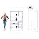 Ver imagem 3 de Armário para Cozinha Kit Pop 120 Cm 6 Portas 2 Gavetas Cinamomo Preto Catedral Fosco - Zanzini
